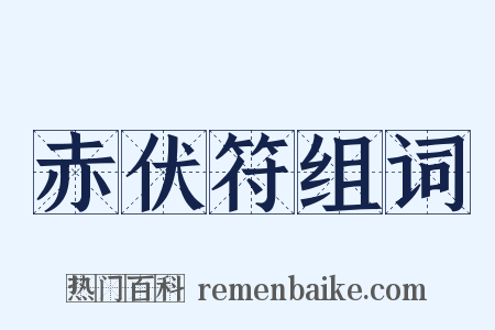 赤伏符组词是什么意思的图片